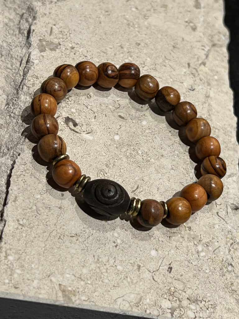 Yogananda Olive Wood Bracelet